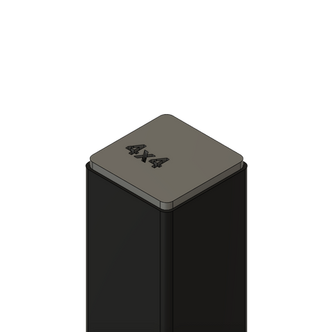 10x 40mmx40mm Square Tube/Pipe End Cap (Mild Steel) - Adventure Corp